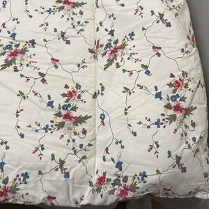 Ralph Lauren PEBBLE PATH Twin Comforter Little Pink & Blue Flowers Designer